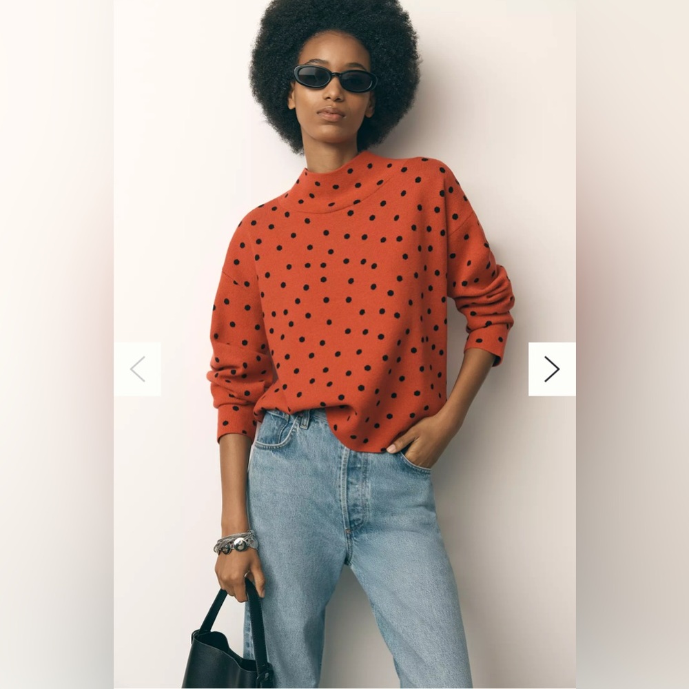 NWT Anthro Mock Neck Sweater (XL)